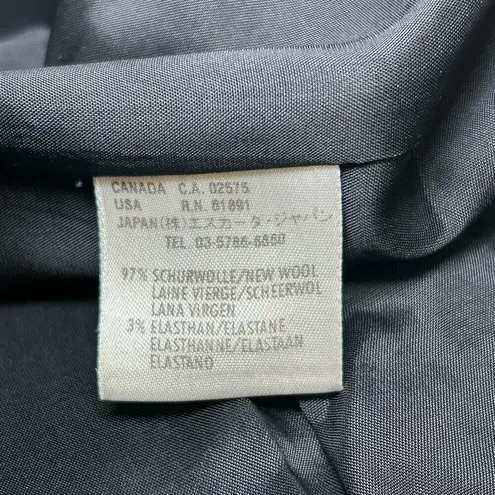 Escada Blazer Black Gold Buttons 2 Button Closure New Wool Jacket 38 Classic Size undefined