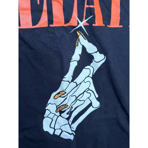 Jeferee Star ‘Can’t Relate’ Skeleton Hand Nails Black Graphic T