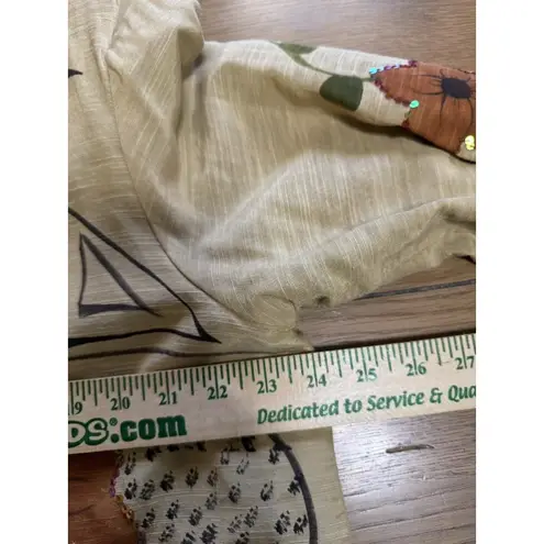 Alex Kim Floral Abstract Sequin Button Jacket Blazer Artsy Classic Art To Wear Size undefined