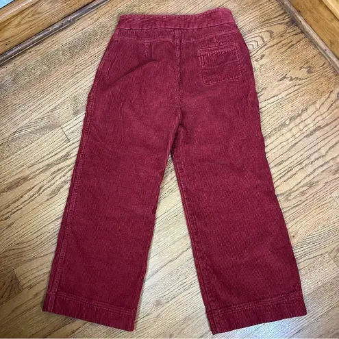 Marine layer | Tally Pant In Rosewood Wide Leg Corduroy Pants Size 6