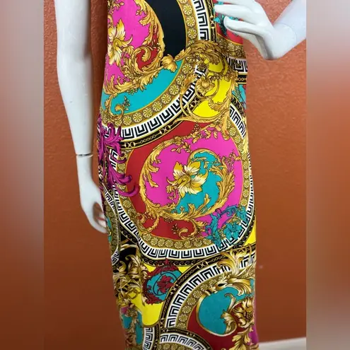Zenana Outfitters Fuchsia & Gold Status Sleeveless Maxi Dress Size Large