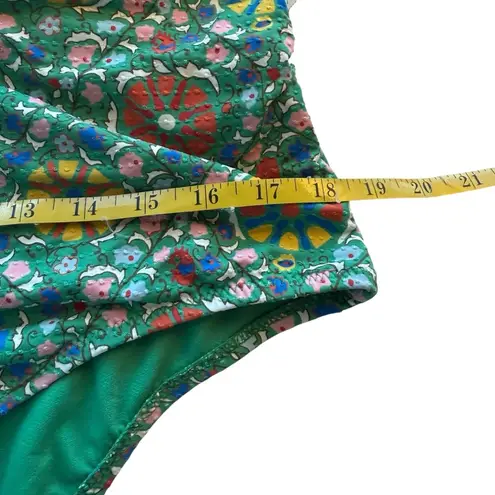 RHODE X TARGET Zinnia Floral Print Halter One Piece Swimsuit WOMEN Size XXL NWT Green