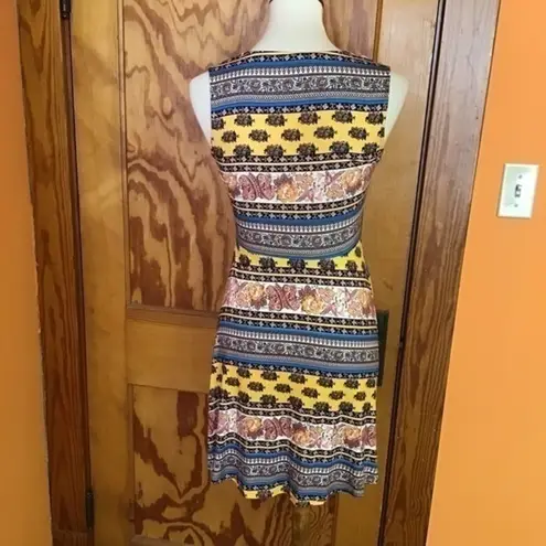 Lila Rose Lily Rose Bright sexy striped hippie chic mini dress