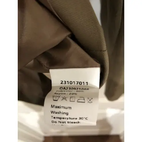 Commense Women's Business Casual Blazer Two Button Long Sleeve Camel XL NWT Tan