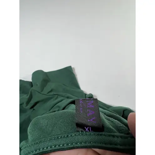 Emerald Green Asymmetrical Ruffle Dress Size XL