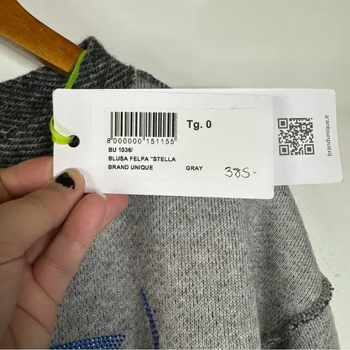 Brand Unique Wool Blend Long Sleeve Crewneck Size 0 Gray