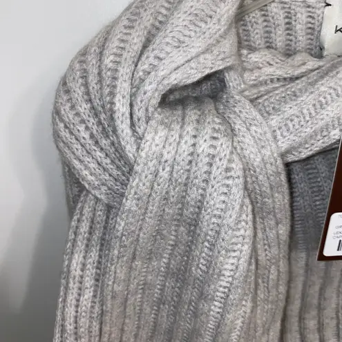 Le Kasha NWT $590 Geneve Jumper 100% Cashmere Knitted Scarf Bolero Gray OS