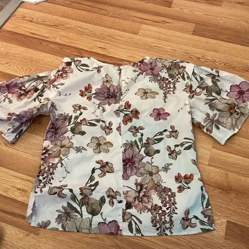 Adam Lippes Collective Floral Top Size 0