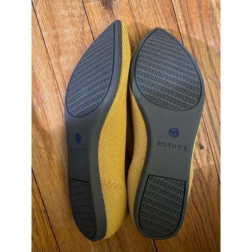 Rothy's The Point Marigold Yellow Size 6