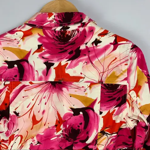 Laura Ashley Floral Abstract Jacket