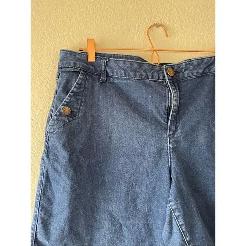 Lane Bryant  sailor style denim shorts size 22