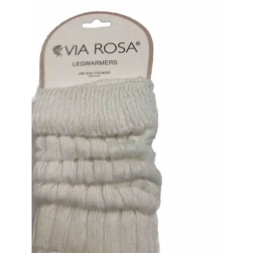Vía Rosa Women’s Leg Warmers One Size White Color