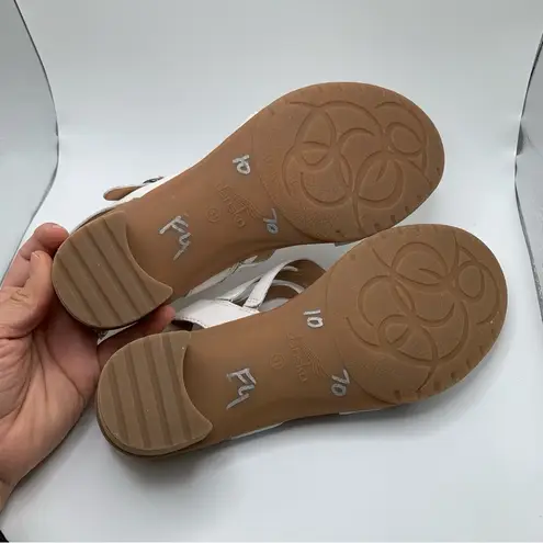 Dansko NWOB  Tansy Leather Block Heel Sandals  41 US 10.5-11 white slingback 1624