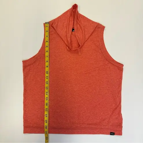 prAna  Women’s Sleeveless Hoodie in Vibrant Coral, Size XS