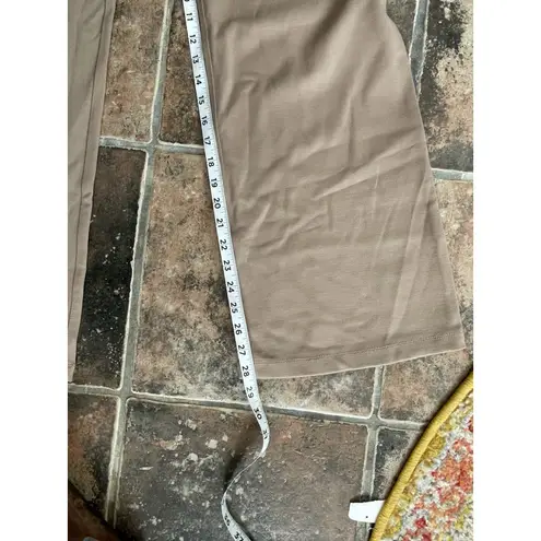 Betabrand  Yoga Pant Dress Pants Womens Bootcut Plus Size 2XL Petite Taupe