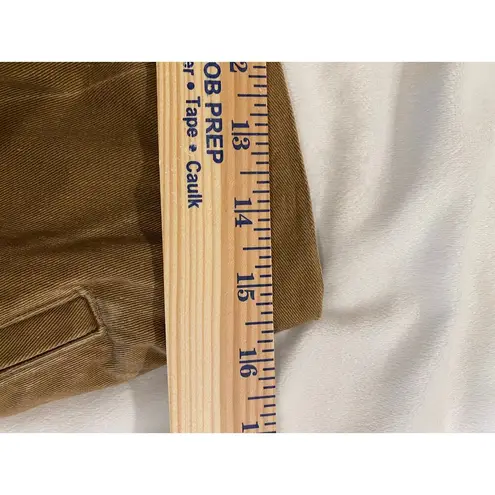 Ruff Hewn Vintage Size 8 A-Line Khaki Pleated Skirt Tan 100% Cotton Made in USA