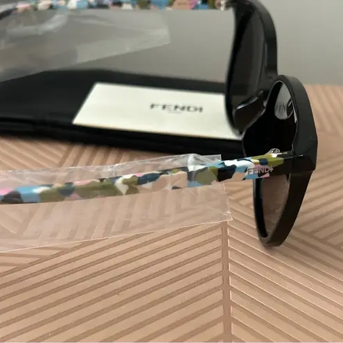 Fendi  Sunglasses 56mm Black Multicolor Casual Luxury Classic Summer Vacation