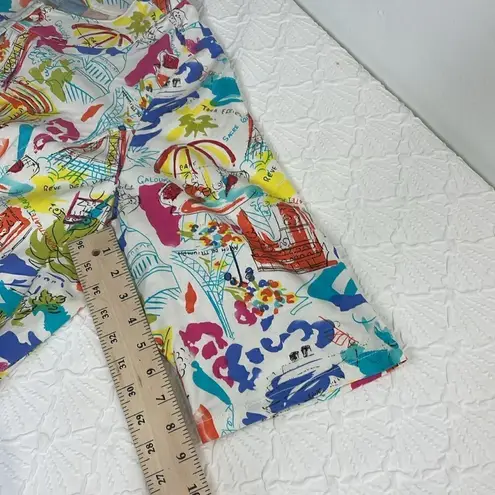 Liz&Me Open Blazer 3/4 Sleeve French theme novelty print 100% Cotton size 0X