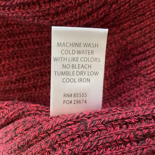 Pistola New Eve Distressed Crewneck Sweater Cherry Black Marl Size XL