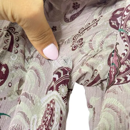 Saloni Isa Scallop Dress In Quartz Bazaar Print Size 6