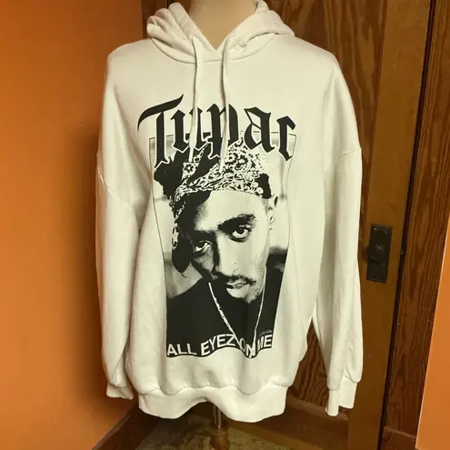 2pac Tupac All Eyes On Me Hoodie White Size XS