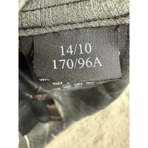 ALLSAINTS Toni Iris Silk Shirt UK 14 US 10 EU 42 Long Sleeve Abstract Print Art