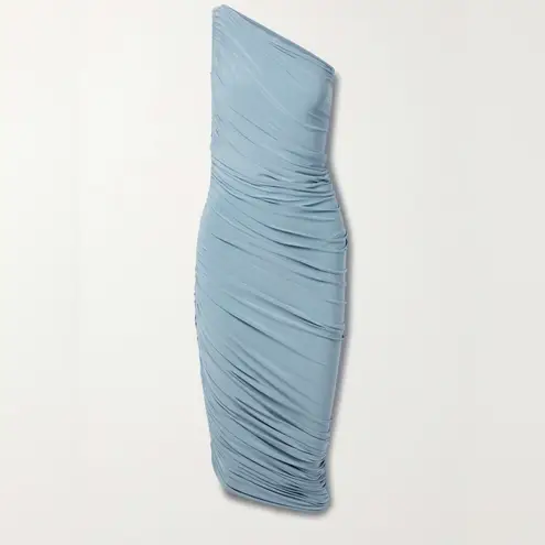 Norma Kamali Diana Midi Dress in Soft Blue
