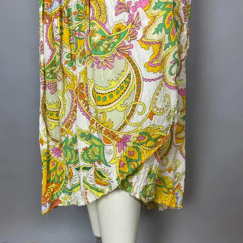 Haute Hippie Wrap Skirt Asymmetrical Floral Size Small Boho Flower Child Hippie