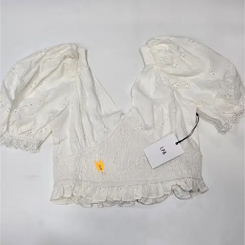 LPA Melita Top in White Large