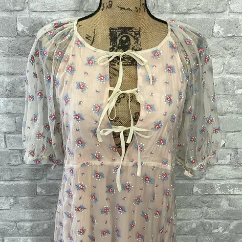 Capulet Izzy Sheer Rosebud Embroidery Dress