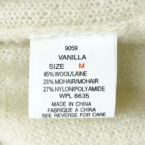 Woolrich Vintage Wool Mohair Christmas Sweater in Vanilla Women’s Size Medium