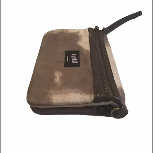 Gigi Hill Faux Suede Crossbody Wristlet Purse