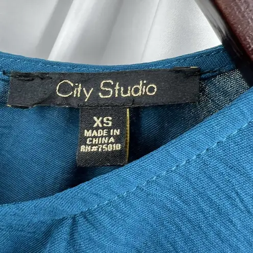 Studio Blue City Tiered Skirt Short Sleeve Dress Size XS New