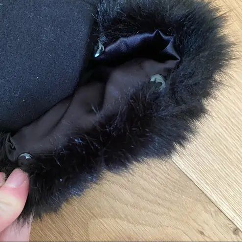 Forever New  Classic Coat with  Faux Fur Collar and Removable Fur Cuffs