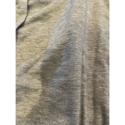 Femme Maternity Cowl Neck Drawstring Heathered Blue Pullover Top Side Ruching Size undefined