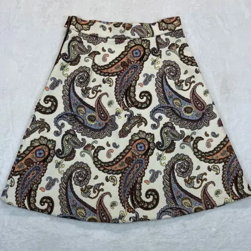 Zara Woman Paisley Tapestry Mini Skirt A