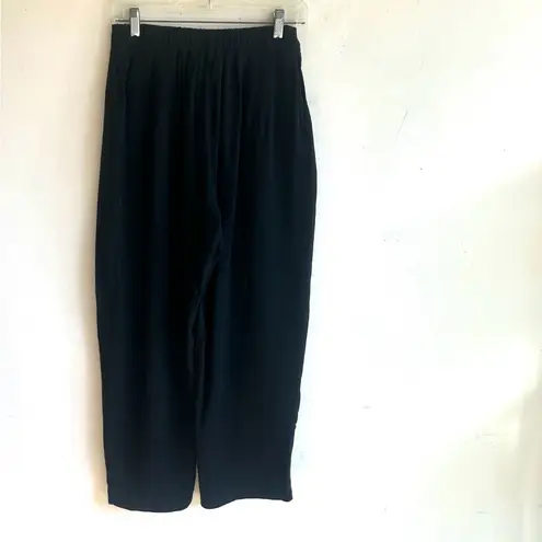 Disturbia Aya Embroidered Linen Blend Balloon Pants Size 4 NWT Black