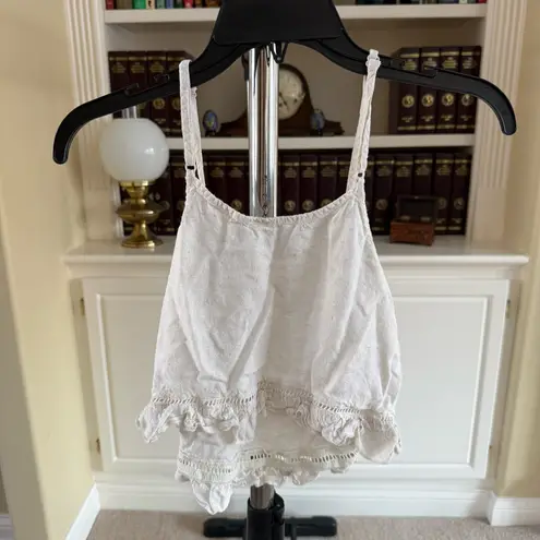 Mahina Linene White Lafe Camisole