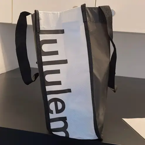 Lululemon Black and White Tote Bag