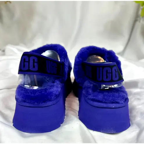 Ugg Disco Slide Platform Back Strap Boho Retro Violet Life 7 Blue