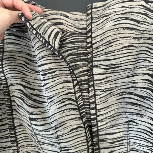 Lafayette 148 Sz 12 Dress Sheath Pencil Animal Print Sleeveless Career Work Tan