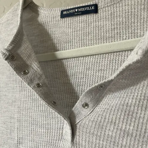 Brandy Melville  Waffle Thermal Long Sleeve