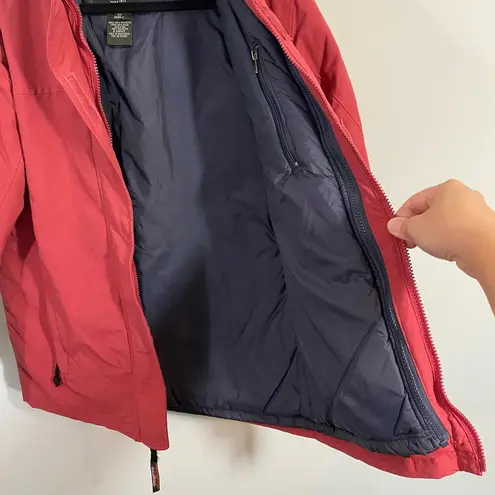 L.L.Bean  Women's Red 2 In 1 Insulated Parka Hooded Jacket Size Small - Image 9