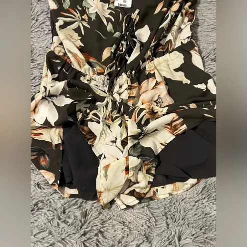 Sugar Lips Sugar + Lips Women’s Off The Shoulder Floral Romper Size XS NWT thumbnail 5