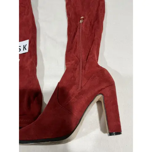 Woman’s Cape Robin Mona Red Suede Otk High Boots 6.5