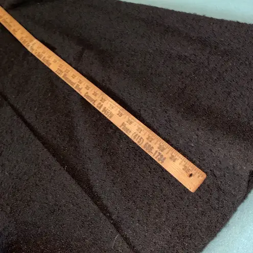 DENISE ORIGNALES by Pierre vintage wool textured coat mink fur collar size M Black Size M