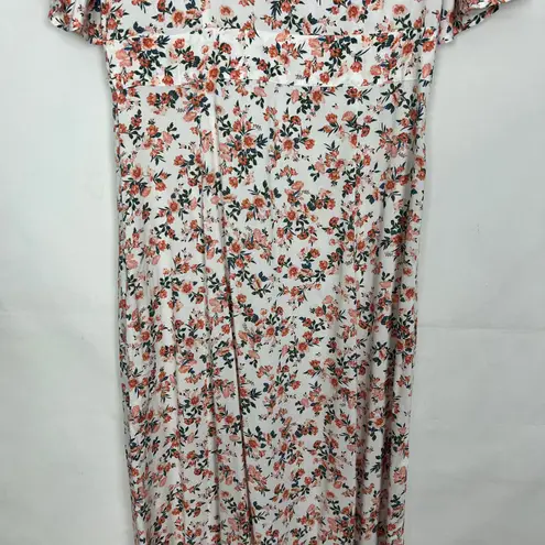 Miss Selfridge Floral Button Down Maxi Dress w/Slits Size 6