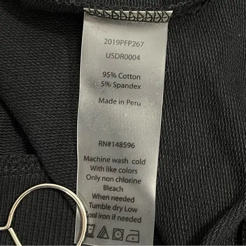 Universal Standard NEW Misa Sweatshirt Dress Black Size MEDIUM 6/8