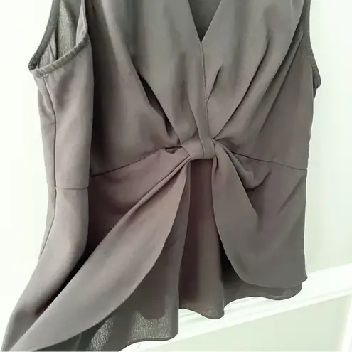 Soft Surroundings Black Sleeveless Blouse Enka Tank Top Shirt Size Large