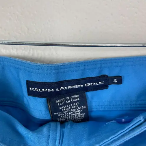 Ralph Lauren Golf Woman's Sz 4 Cobalt Blue High Waisted Belted Skort Golf